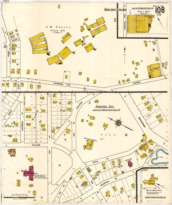 Knoxville -- 1917 -- Sheet 108 | Digital Collections